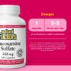 Natural Factors, Glucosamine Sulfate, Supports Healthy Joint Mobility, Cartilage and Connective Tissue, 180 Capsules view 3