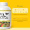 Natural Factors, Men's 50+ MultiStart Daily Multivitamin, Nutritional Support for Immune and Prostate Health, 120 tablets (60 servings) view 3
