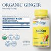 SOLARAY Organic Ginger 1080 mg - Organic Ginger Supplements - Relieves Nausea and Vomiting Associated with Motion Sickness, Supports Joint Health - Vegan, Non Drowsy, 60-Day Guarantee, 50 Servings view 2
