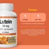 Natural Factors - Lutein 20mg, Natural Antioxidant to Support Eye Health, 60 Soft Gels view 3