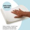 DMI Lumbar Support Pillow for Chair to Assist with Back Support with Removable Washable Cover and Firm Insert to Ease Lower Back Pain while Improving Posture,14 x 13 x 5,Contoured Foam,Elite,Burgundy view 3