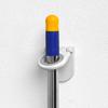 Spectrum Diversified Plastic Mop and Broom Holder, White, 11.25 in L x 1 in W x 3 in H view 2