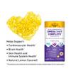 Country Life Omega 3-6-9 Complete Supplement - 1,534mg Omega Fatty Acids - Supports Cardiovascular, Brain, Skin & Immune Health - Certified Gluten Free, Non-GMO - 90 Softgels view 3