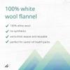 Home Health Wool Flannel - 100% White Wool, Extra Thick Weave, Unbleached, No Synthetics, For Castor Oil Packs, Reusable - Cruelty-Free, Eco-Friendly - Small Size, 12in x 18in view 4