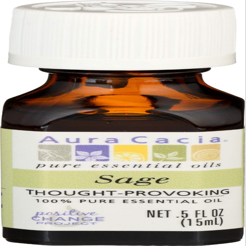 Aura Cacia Sage Essential Oil, 0.5 Oz