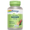 SOLARAY Ginger Root Capsules for Men & Women - Ginger Supplement for Digestive Health Support, 1100 mg per Serving, Motion & Stomach Discomfort Support, Vegan Herb, Sun Grown, Whole Root- 180 Veg Caps view 1