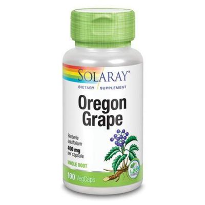 SOLARAY Oregon Grape Root Capsules, 400 mg | 100 Count