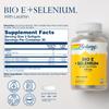 Bio Vitamin E 400 IU (268 mg) with Selenium 100 mcg and Lecithin - Thyroid Support, Antioxidant and Immune Support Supplement, High Absorption, Lab Verified, 60-Day Guarantee, 30 Servings, 60 Softgels view 2