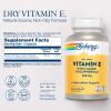 SOLARAY Vitamin E 400 IU (268mg), Dry Form - Natural Source, Mixed Tocopherols Vitamin E - Antioxidant Supplement, PMS and Menopause Support - 60-Day Guarantee, Lab Verified - 100 Serv, 100 Capsules view 2