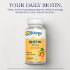 SOLARAY Biotin 1000mcg Lozenges - Biotin Supplement with Vitamin A - Nerve Function and Cellular Energy Support - Natural Orange Juice Flavor, Great Taste, 60-Day Guarantee, 100 Servings, 100 Lozenges view 3