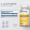 SOLARAY L Glutamine Capsules 500 mg - Immune Support Supplement - Free Amino Acid - Lab Verified, 60-Day Money-Back Guarantee - 100 Servings, 100 VegCaps view 2