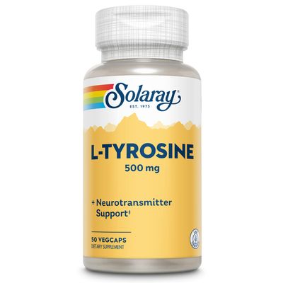 SOLARAY L-Tyrosine Veg Cap (Btl-Plastic) 500mg | 50ct