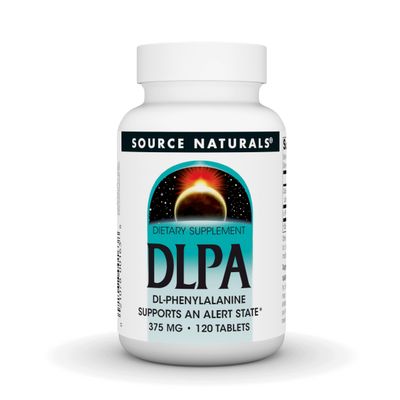 Source Naturals DLPA DL-Phenylalanine, Supports an Alert State* - 375 mg -120 Tablets