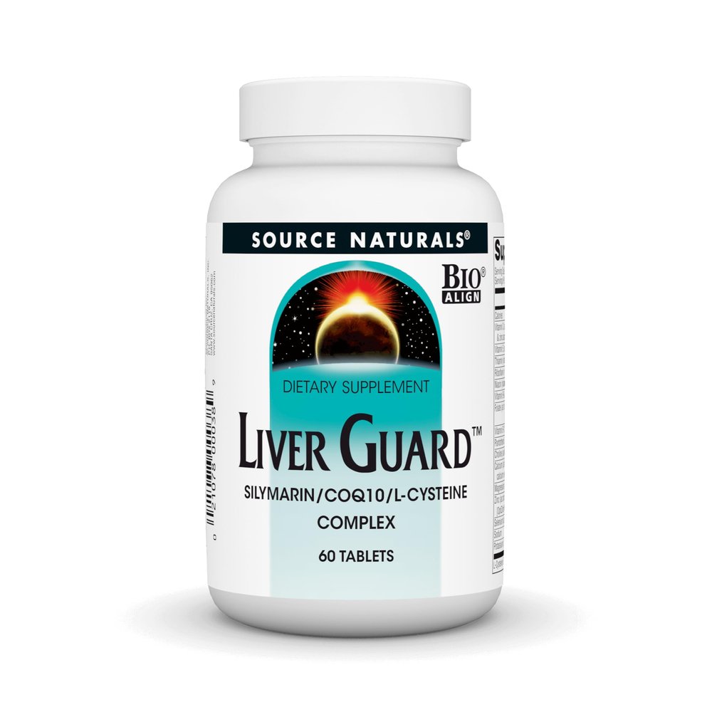 Source Naturals Liver Guard - Silymarin, CoQ10, N-Acetyl Cysteine Complex - 60 Tablets