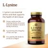 Solgar L-Lysine 1000 mg, 100 Tablets - Amino Acids - Non GMO, Vegan, Gluten Free view 3