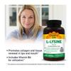 Country Life L-Lysine 500mg with B-6, Supports Immune Health, Promotes Collagen Renewal in Lips and Mouth, 250 Vegan Capsules, Certified Gluten Free, Certified Vegan view 3
