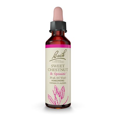 Bach Original Flower Remedies, Sweet Chestnut - Be Optimistic - Natural Homeopathic Flower Essence for Emotional Balance - Vegan, Gluten Free, Sugar Free - 20mL Dropper