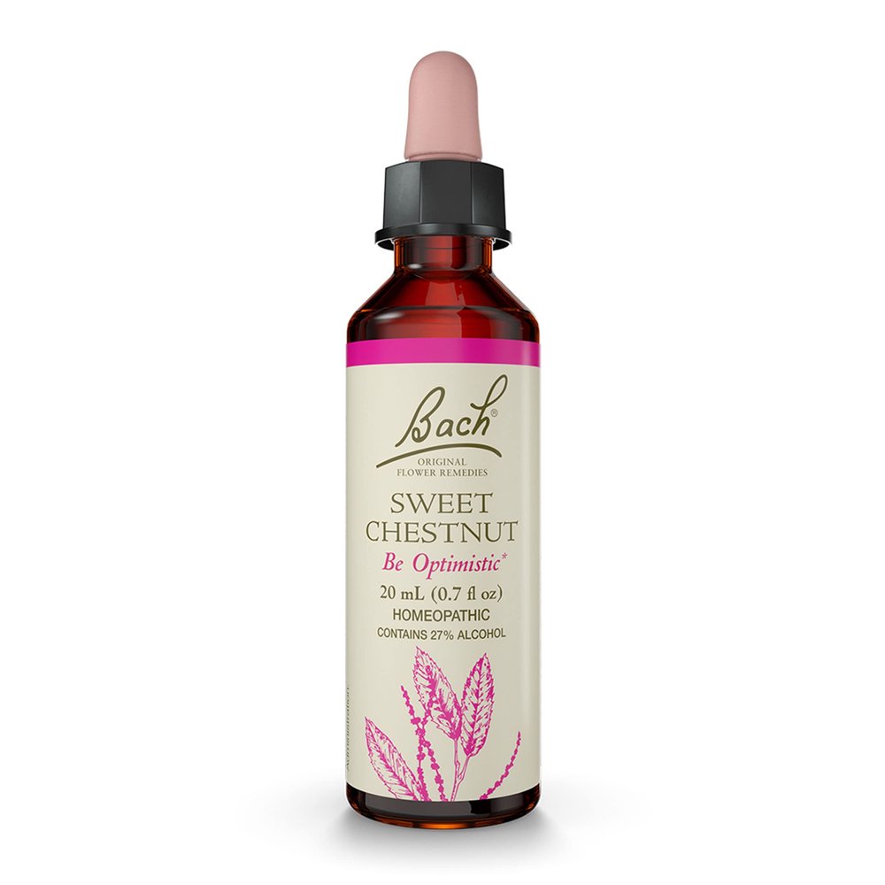 Bach Original Flower Remedies, Sweet Chestnut - Be Optimistic - Natural Homeopathic Flower Essence for Emotional Balance - Vegan, Gluten Free, Sugar Free - 20mL Dropper