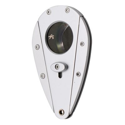 Xikar Xi1 Cigar Cutter, 440C Stainless Steel Blades With Rockwell HRC 57 Rating, 54 To 60 Ring Gauge, Double Guillotine Action, Silver