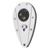 Xikar Xi1 Cigar Cutter, 440C Stainless Steel Blades With Rockwell HRC 57 Rating, 54 To 60 Ring Gauge, Double Guillotine Action, Silver view 1