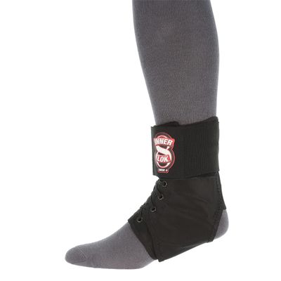 Swede-O Inner Lok 8 Ankle Brace, Black - XLarge