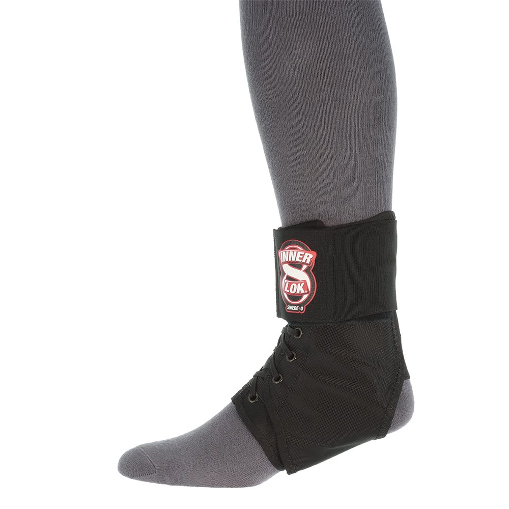Swede-O Inner Lok 8 Ankle Brace, Black - XLarge