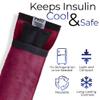 FRIO Cooling Wallet - Insulin Cooler for 45+ Hours of Stress Free On The Go - Burgundy - Individual view 4