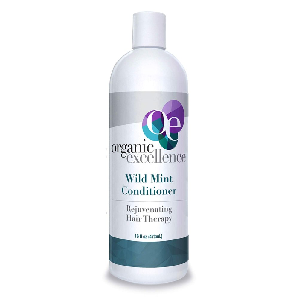 Organic Excellence Wild Mint Conditioner, Moisturizing, Lightweight 16 oz