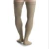 JOBST forMen Thigh High 20-30 mmHg Ribbed Dress Compression Stocking, Closed Toe, Large, Khaki view 2