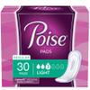 Poise Ultra Thin Pads, Light Absorbency Regular Length, 30 Count view 1