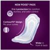 Poise Ultra Thin Pads, Light Absorbency Regular Length, 30 Count view 2