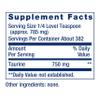 Life Extension Taurine Powder  Healthy Cardiovascular Support, Promotes Brain Health, Healthy Aging, and Muscle and Exercise Recovery  Gluten-Free, Non-GMO, Vegetarian  300 Grams view 3