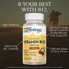 SOLARAY High Potency Vitamin B12 Lozenges 5000mcg - w/Methylcobalamin (Methyl B12), Nerve Function and Cellular Energy Support, Natural Black Cherry, Vegan, Gluten Free, 60-Day Guarantee, 30 Servings view 3