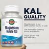 KAL Magnesium Malate 400mg, Chelated Magnesium Supplement with Malic Acid, Healthy Energy & Muscle Function Support, Enhanced Absorption, Vegan, Non-GMO, 45 Servings, 90 Veg Tabs view 4