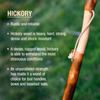 Brazos Rustic Wood Walking Stick, Twisted Hickory, Traditional Style Handle, for Men & Women, Made in The USA, 48" view 3