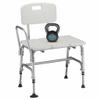 NOVA Medical Products Heavy Duty Tub Transfer Bench for Bath or Shower with 500 lb. Weight Capacity, Backrest is Removable and Reversible, White view 1