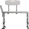 NOVA Medical Products Heavy Duty Tub Transfer Bench for Bath or Shower with 500 lb. Weight Capacity, Backrest is Removable and Reversible, White view 3