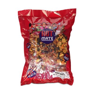 Shirakiku Hot Mate Japanese Rice Cracker | Oriental Asian Arare Rice Crackers with Glutinous Rice, Wasabi Green Peas, and Soy Sauce | Mixed Flavor, 16 oz. (Pack of 1)