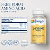 SOLARAY L Lysine - Free-Form Essential Amino Acid - Immune Support Supplement with 1000mg L-Lysine, 1000mg Vitamin C and 25mg Chelated Zinc - Lab Verified, 60-Day Guarantee, 30 Servings, 90 Tablets view 2