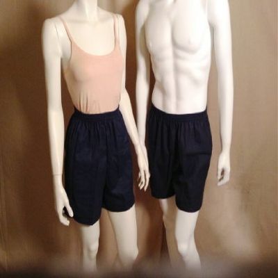 Unique Accessories Flannel Boxers Adult(4XL 44 Navy Solid)
