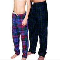 Unique Accessories Flannel PJ Bottoms Adult(Small 32 Navy solid)