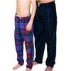 Unique Accessories Flannel PJ Bottoms Adult(Small 32 Navy solid) view 1