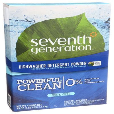Seventh Generation Free and Clear Dishwasher Detergent Powder 75 oz