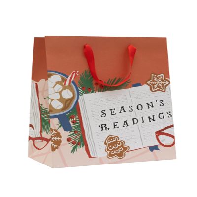 Out of Print Season's Readings Illustration Gift Bag (Large)