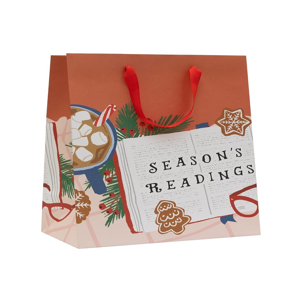 Out of Print Season's Readings Illustration Gift Bag (Large)