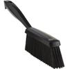 Vikan 45879 Bench Cleaning Brush, Polypropylene/Polyester Soft Bristle Dustpan Brush & Sweeper With Handle, 14-Inch, Black view 1