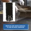 Vikan 45879 Bench Cleaning Brush, Polypropylene/Polyester Soft Bristle Dustpan Brush & Sweeper With Handle, 14-Inch, Black view 4