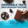CLIF BUILDERS Protein Bars - Cookies 'n Cream Flavor - 20g Plant Based Protein - Gluten Free - Non-GMO - Low Glycemic - No Artificial Sweeteners - 2.4 oz. (12 Pack) view 3