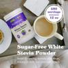 NuNaturals White Stevia Powder Blend, Plant-Based Sugar Substitute, Zero Calorie Sweetener, 12 oz view 2