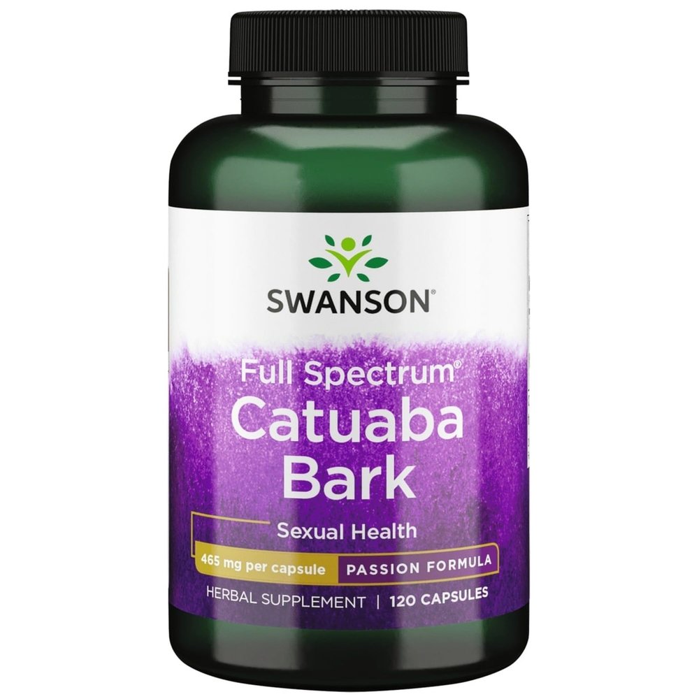 Swanson Passion Products Catuaba Bark 465 Milligrams 120 Capsules